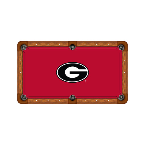 Georgia Bulldogs 7'/8' Recreational Billiard Table Felt - G Logo