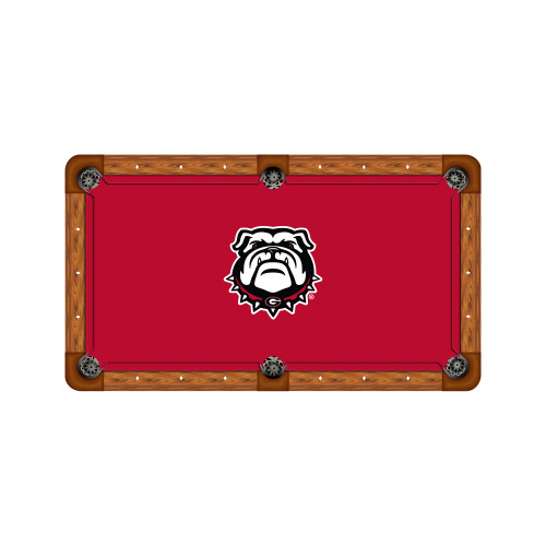 Georgia Bulldogs 7'/8' Recreational Billiard Table Felt - Mascot
