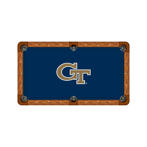 Georgia Tech Yellow Jackets 7'/8' Recreational Billiard Table Felt - GT Logo