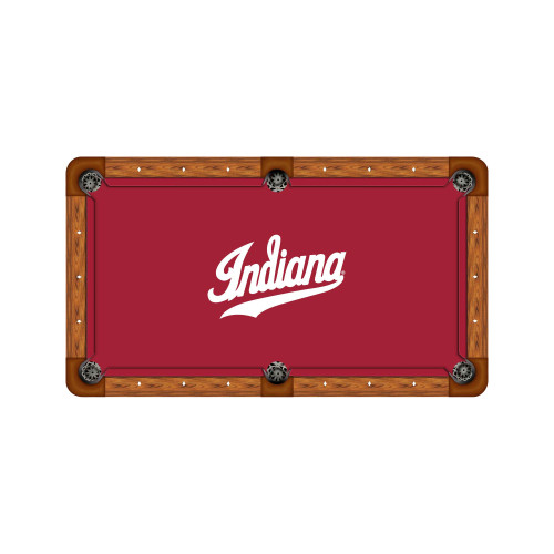 Indiana Hoosiers 9' Recreational Billiard Table Felt - Script Logo