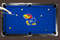Kansas Jayhawks 9' Recreational Billiard Table Felt - Mascot