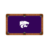 Kansas State Wildcats 9' Recreational Billiard Table Felt - Mascot on Purple