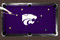 Kansas State Wildcats 9' Recreational Billiard Table Felt - Mascot on Purple