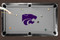 Kansas State Wildcats 7'/8' Recreational Billiard Table Felt - Mascot on Gray