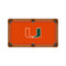 Miami Hurricanes 9' Recreational Billiard Table Felt - U Logo on Orange Miami Hurricanes 9' Recreational Billiard Table Felt - U Logo on Orange