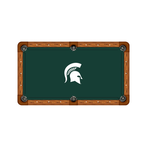 Michigan State Spartans 7'/8' Recreational Billiard Table Felt - Helmet