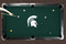 Michigan State Spartans 7'/8' Recreational Billiard Table Felt - Helmet