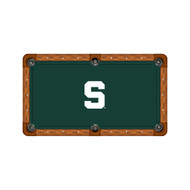 Michigan State Spartans 7'/8' Recreational Billiard Table Felt - Block S