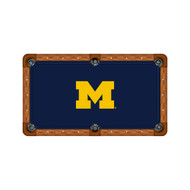 Michigan Wolverines 9' Recreational Billiard Table Felt - M Logo on Navy
