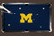 Michigan Wolverines 9' Recreational Billiard Table Felt - M Logo on Navy