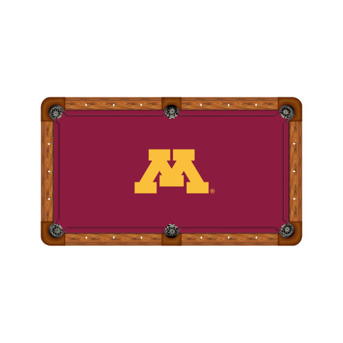 Minnesota Golden Gophers 9' Recreational Billiard Table Felt - M Logo