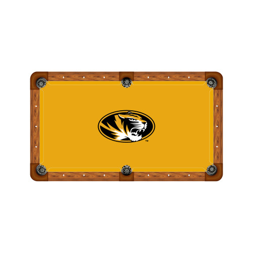 Missouri Tigers 7'/8' Recreational Billiard Table Felt - Oval Logo