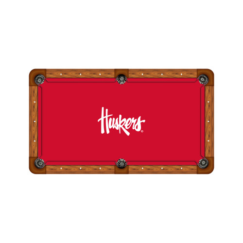 Nebraska Cornhuskers 9' Recreational Billiard Table Felt - Script Logo