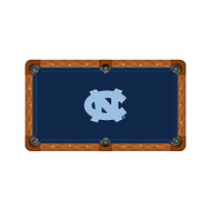 North Carolina Tar Heels 7'/8' Recreational Billiard Table Felt - Logo on Navy