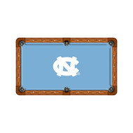 North Carolina Tar Heels 9' Recreational Billiard Table Felt - Logo on Sky Blue
