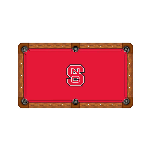 NC State Wolfpack 7'/8' Recreational Billiard Table Felt - Block Logo