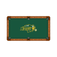 North Dakota State Bison 9' Recreational Billiard Table Felt - Logo on Green