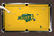 North Dakota State Bison 7'/8' Recreational Billiard Table Felt - Logo on Yellow