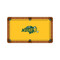 North Dakota State Bison 9' Recreational Billiard Table Felt - Logo on Yellow