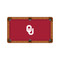 Oklahoma Sooners 9' Recreational Billiard Table Felt - OU Logo Oklahoma Sooners 9' Recreational Billiard Table Felt - OU Logo
