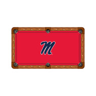Ole Miss Rebels 9' Recreational Billiard Table Felt - Script M Logo