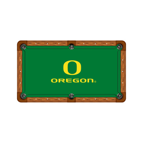 Oregon Ducks 7'/8' Recreational Billiard Table Felt - Text Logo