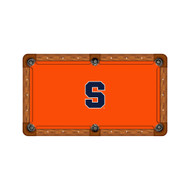 Syracuse Orange 7'/8' Recreational Billiard Table Felt - Block S on Orange