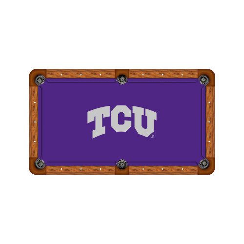 TCU Horned Frogs 7'/8' Recreational Billiard Table Felt