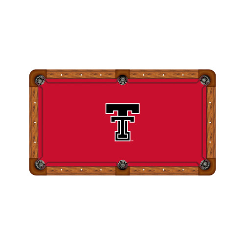 Texas Tech Red Raiders 7'/8' Recreational Billiard Table Felt - Text Logo