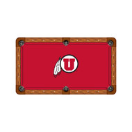 Utah Utes 9' Recreational Billiard Table Felt - Mascot