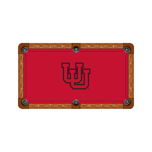 Utah Utes 7'/8' Recreational Billiard Table Felt - Text Logo