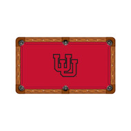 Utah Utes 9' Recreational Billiard Table Felt - Text Logo