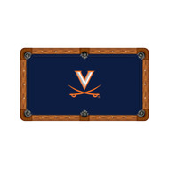 Virginia Cavaliers 7'/8' Recreational Billiard Table Felt - Logo on Navy