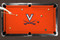 Virginia Cavaliers 9' Recreational Billiard Table Felt - Logo on Orange
