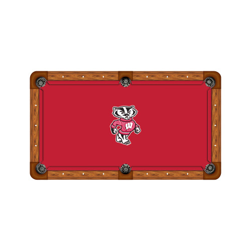Wisconsin Badgers 7'/8' Recreational Billiard Table Felt - Mascot