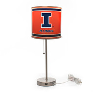 Illinois Fighting Illini Chrome Lamp