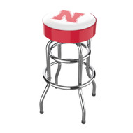 Nebraska Cornhuskers Chrome Bar Stool