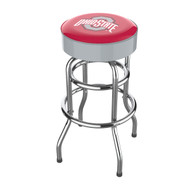 Ohio State Buckeyes Chrome Ball Stool