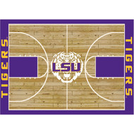 LSU 8X11 Courtside Rug