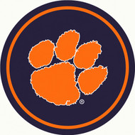 Clemson University 64" Round Spirit Rug