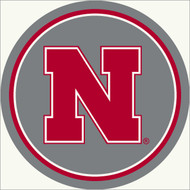 University of Nebraska 64" Round Spirit Rug