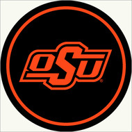Oklahoma State University 64" Round Spirit Rug