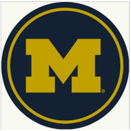University of Michigan 64" Round Spirit Rug