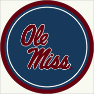 University of Mississippi 64" Round Spirit Rug