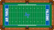 Air Force Falcons Billiard Table Felt with Football Field