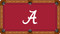 Alabama Crimson Tide Billiard Table Felt with Classic A and Crimson Background