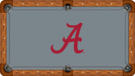 Alabama Crimson Tide Billiard Table Felt with Classic A and Gray Background