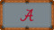Alabama Crimson Tide Billiard Table Felt with Classic A and Gray Background