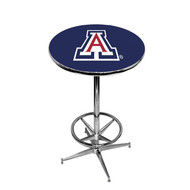 Arizona Wildcats Pub Table w/ Foot Ring Base - Blue Background
