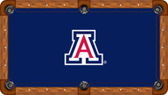 Arizona Wildcats Billiard Table Felt School Logo and Blue Background Recreational